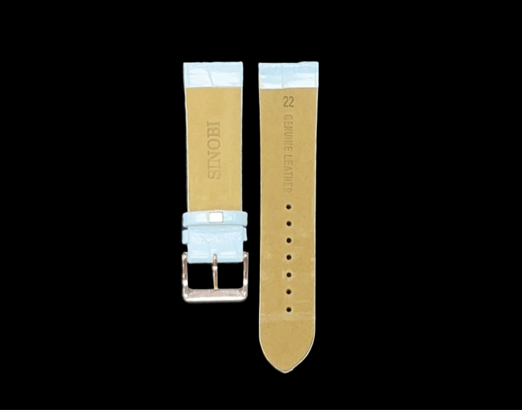 Watch Bands Unstitched Alligator Crocodile Grain Plain Genuine Leather 22MM - Universal Jewelers & Watch Tools Inc.