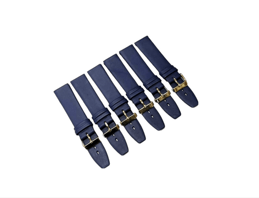 High Quality Watch Bands Flat Genuine Leather Plain 18 - 24mm - Universal Jewelers & Watch Tools Inc.