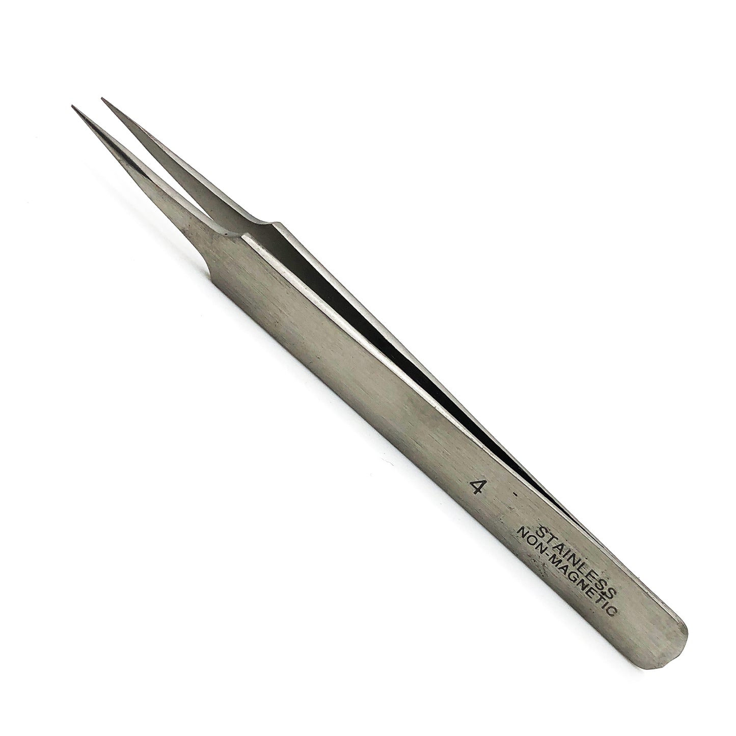 No 4 Tweezer Stainless Steel Antimagnetic - Universal Jewelers & Watch Tools Inc.