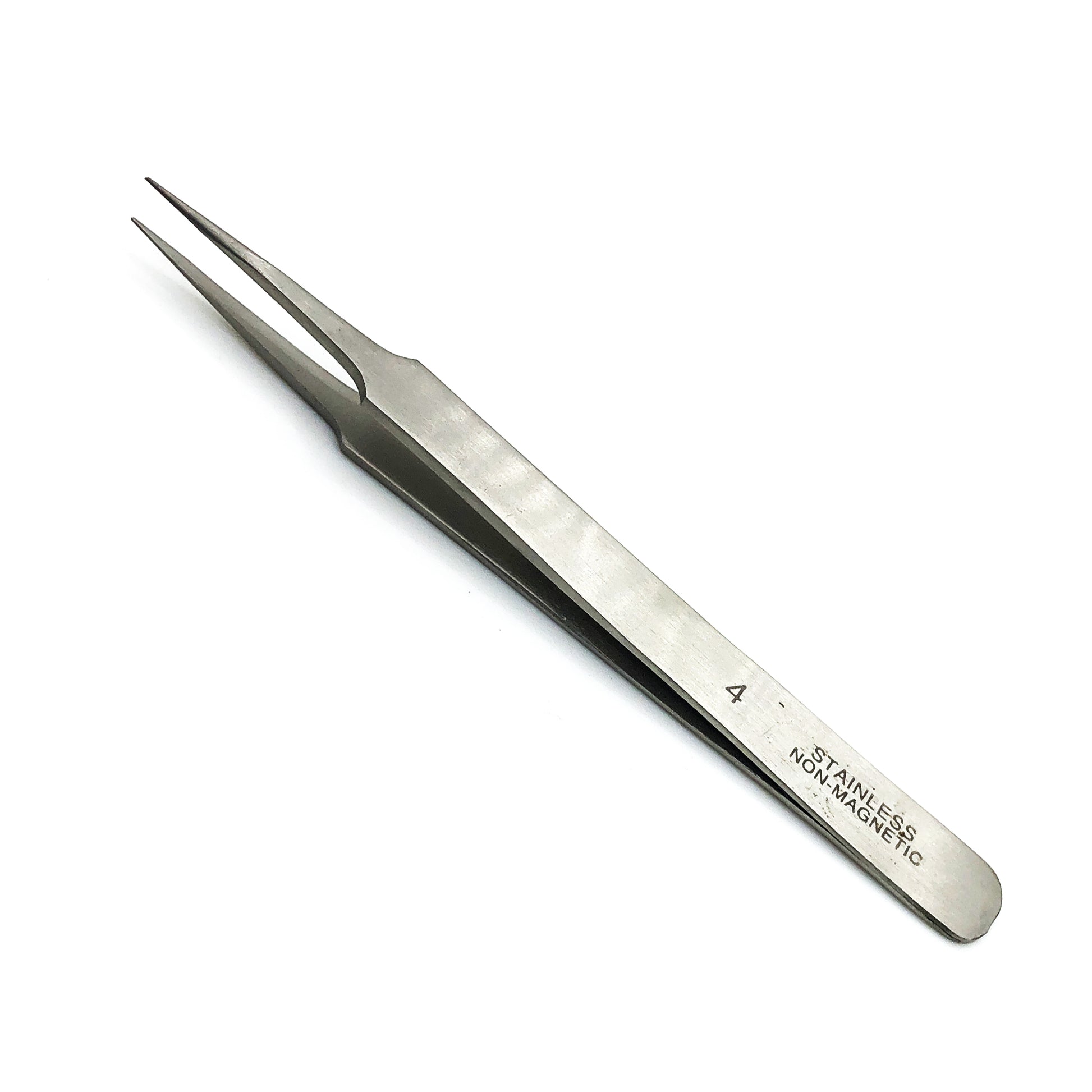 No 4 Tweezer Stainless Steel Antimagnetic - Universal Jewelers & Watch Tools Inc.