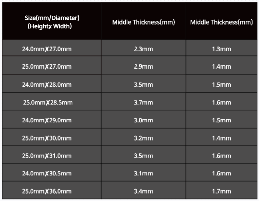 Watch Crystal Domed Flat Back Magnified Mineral Glass Crystal with Black Trim 1mm Blanks in Rectangular Shape (Various Sizes) - Universal Jewelers & Watch Tools Inc.
