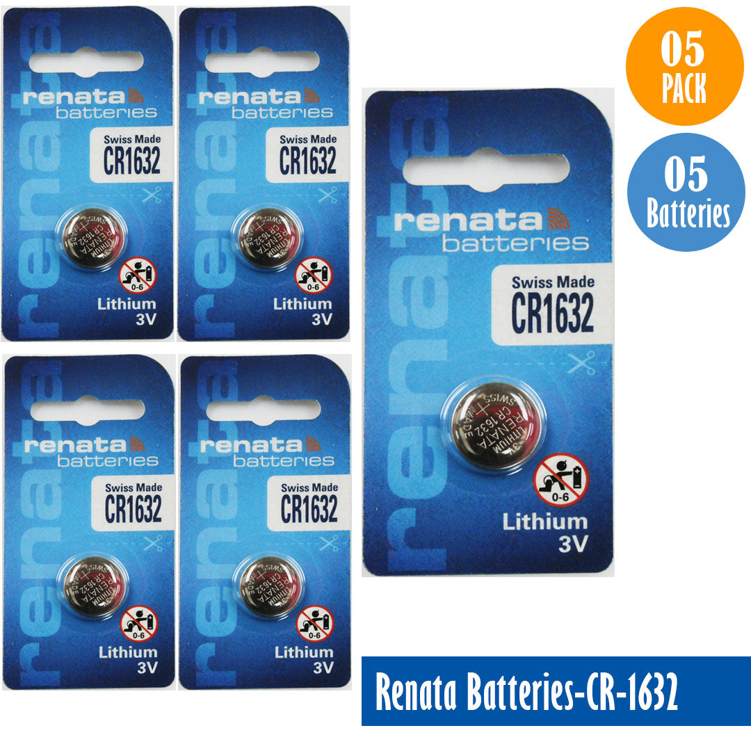 Renata-Batteries-CR-1632-1-pack-1-battery, Lithium-3V, Watch-Batteries, Swiss Made - Universal Jewelers & Watch Tools Inc.