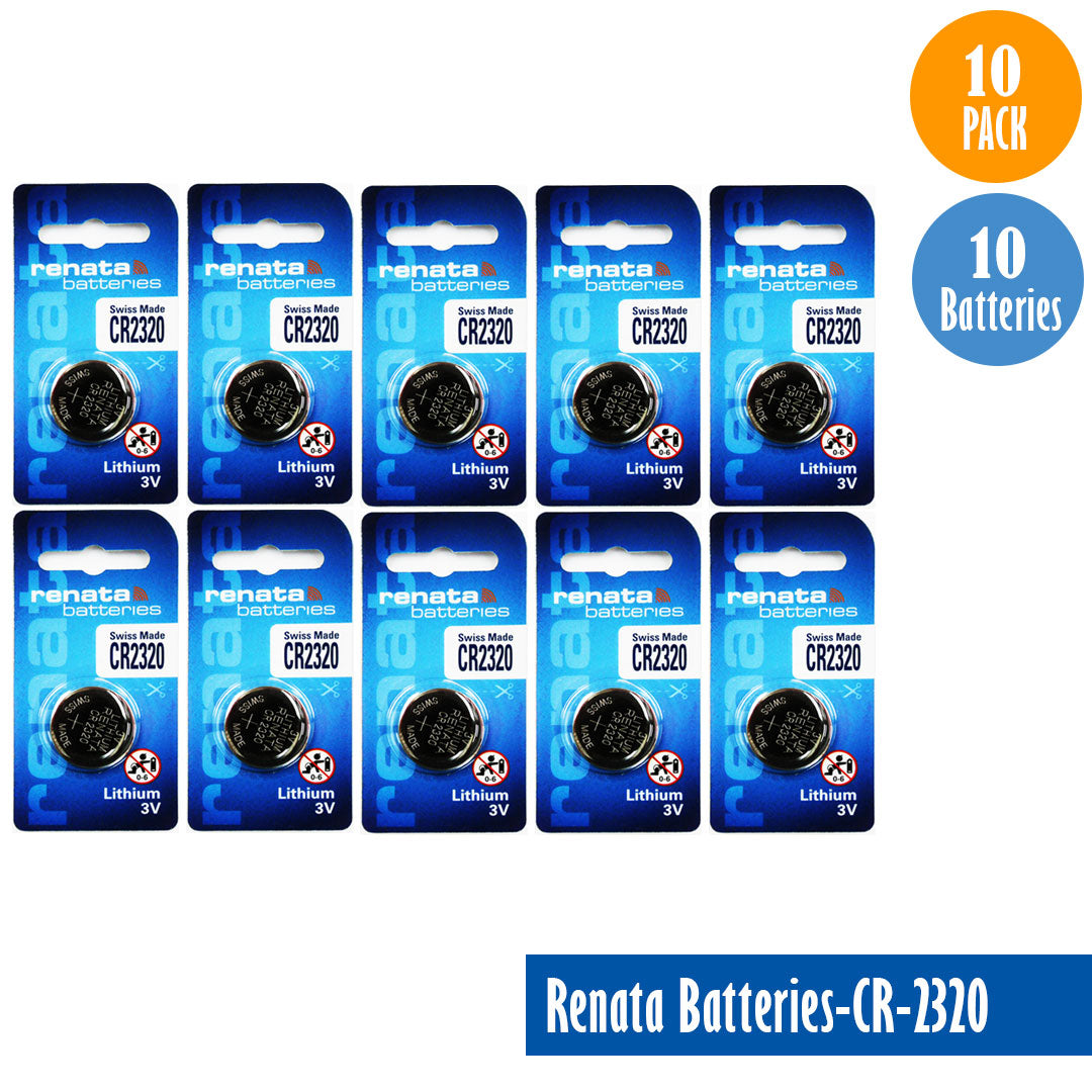 Renata-Batteries-CR-2320-1-pack-1-battery, Lithium-3V, Watch-Batteries, Swiss Made - Universal Jewelers & Watch Tools Inc.