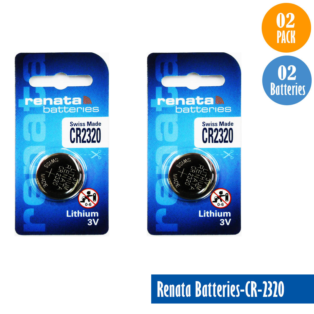 Renata-Batteries-CR-2320-1-pack-1-battery, Lithium-3V, Watch-Batteries, Swiss Made - Universal Jewelers & Watch Tools Inc.