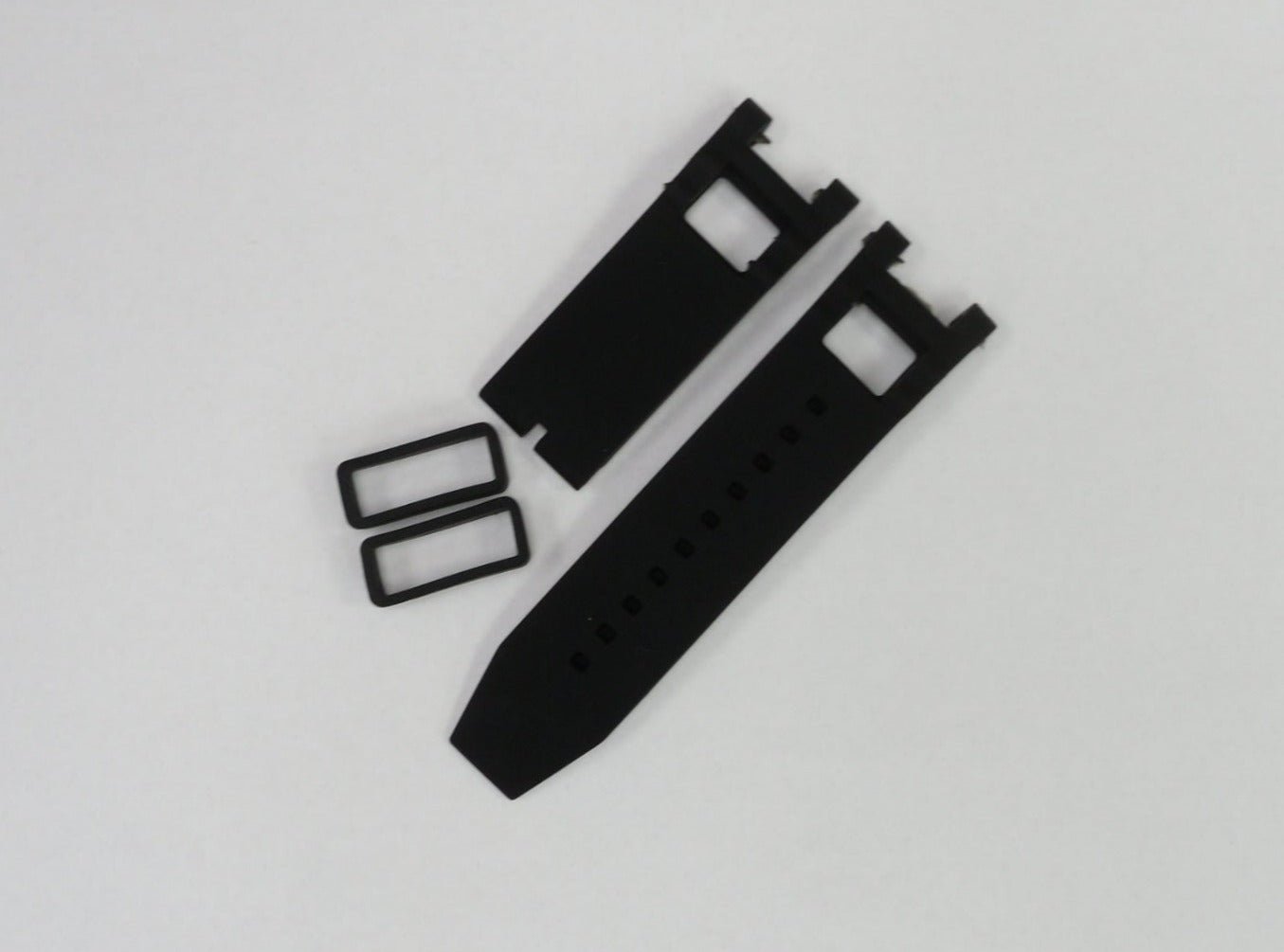 CURVED END SILICONE WATCH BAND BLACK COLOR STRAP 26 mm invicta - Universal Jewelers & Watch Tools Inc.