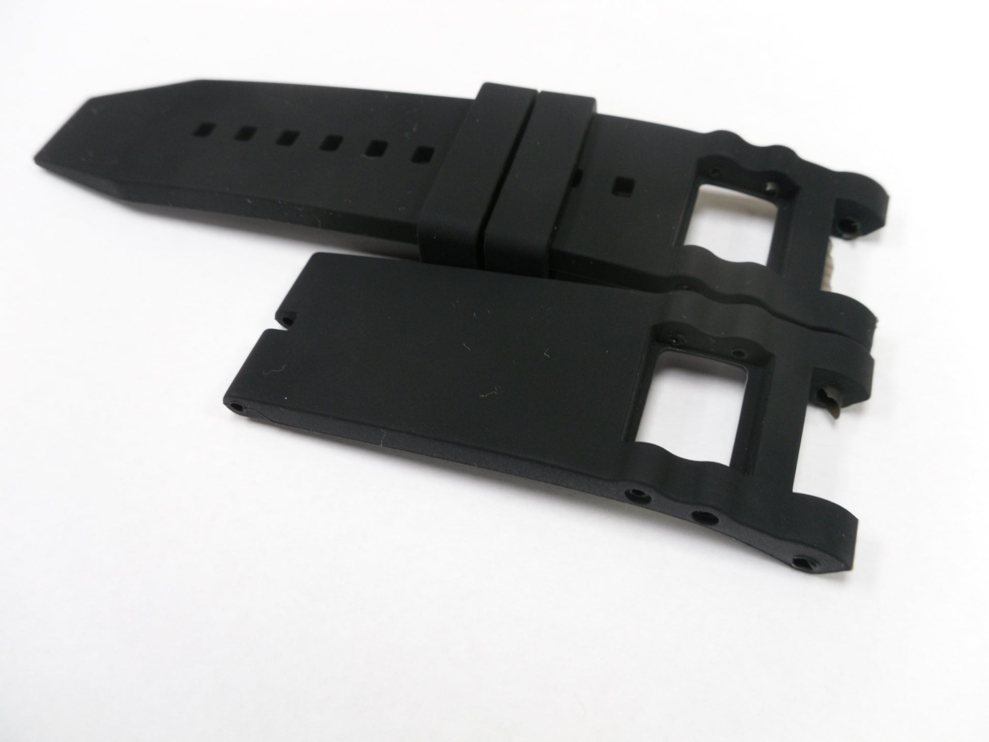 CURVED END SILICONE WATCH BAND BLACK COLOR STRAP 26 mm invicta - Universal Jewelers & Watch Tools Inc.