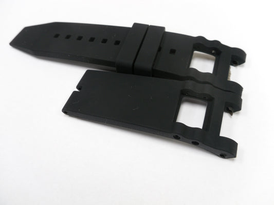 CURVED END SILICONE WATCH BAND BLACK COLOR STRAP 26 mm invicta - Universal Jewelers & Watch Tools Inc.