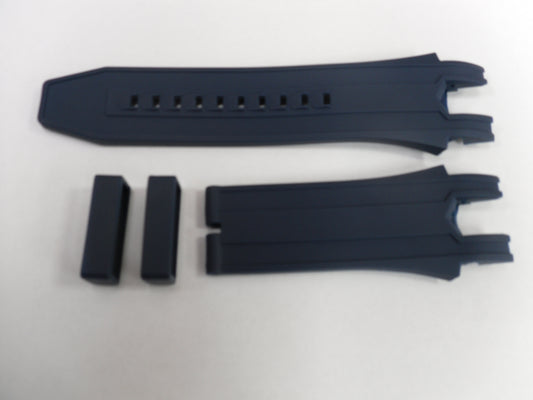 CURVED END SILICONE WATCH BAND BLUE COLOR STRAP 26 mm invicta - Universal Jewelers & Watch Tools Inc.