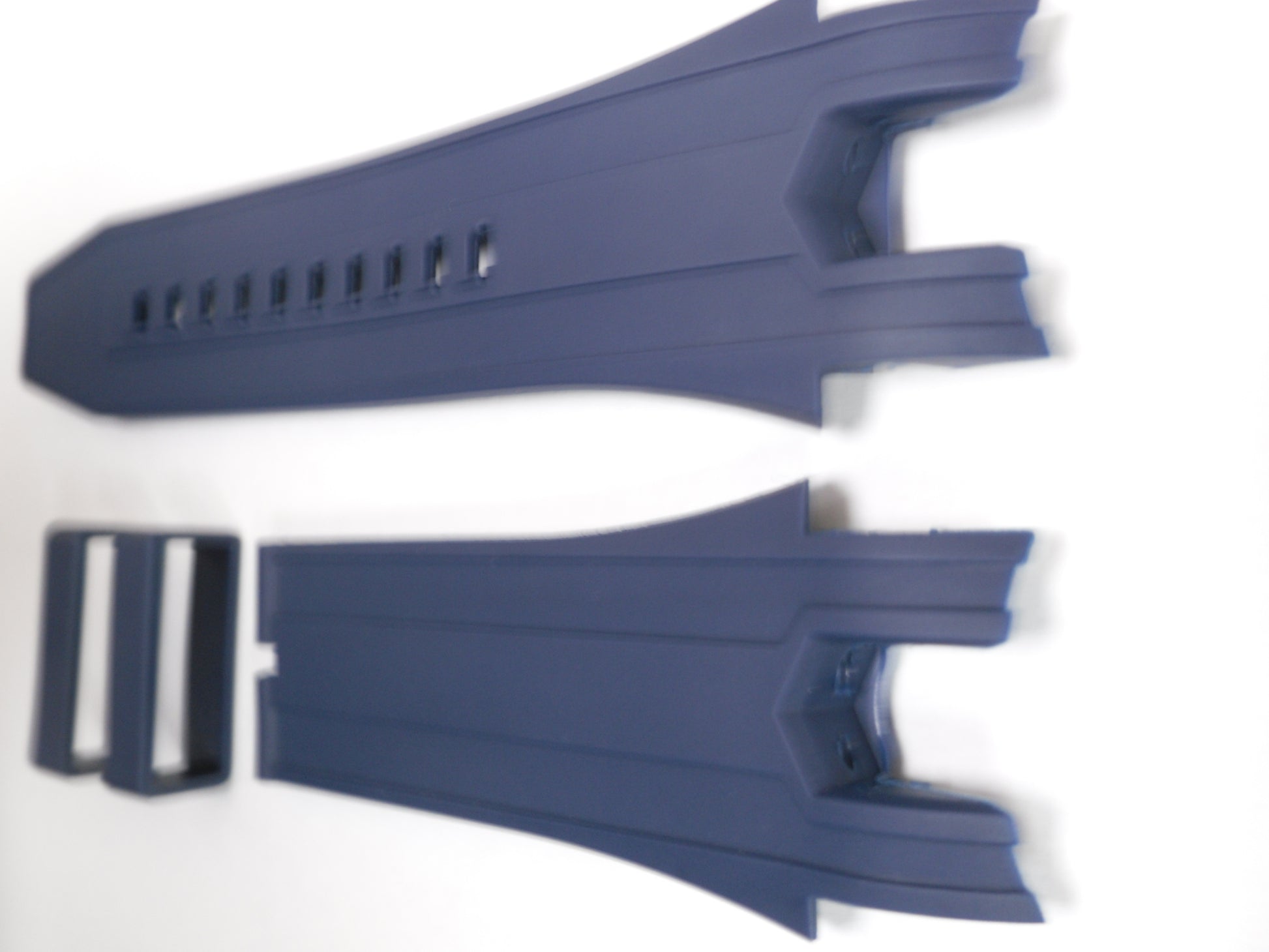 CURVED END SILICONE WATCH BAND BLUE COLOR STRAP 26 mm invicta - Universal Jewelers & Watch Tools Inc.