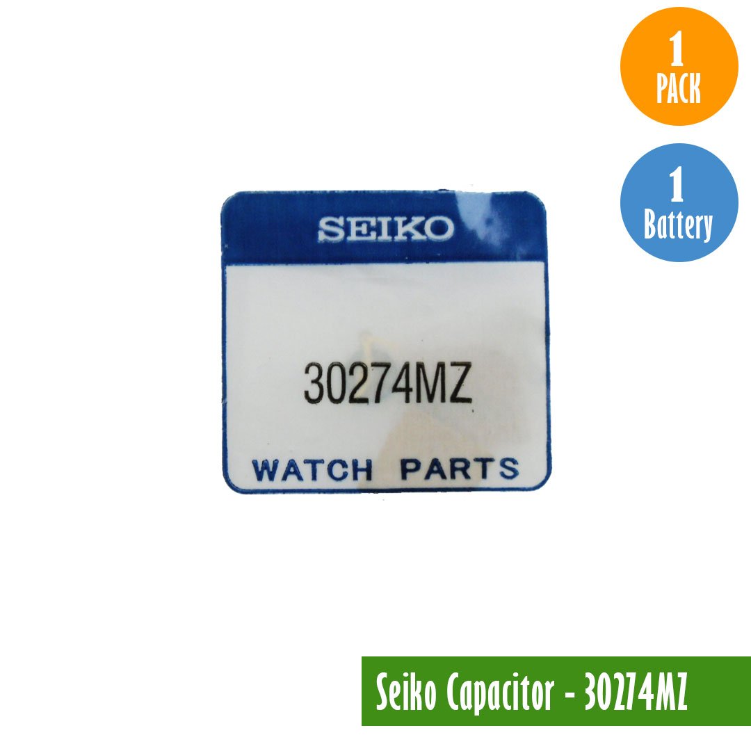 Seiko Capacitor-30274MZ, 1 Pack 1 Capacitor, Available for bulk order - Universal Jewelers & Watch Tools Inc.