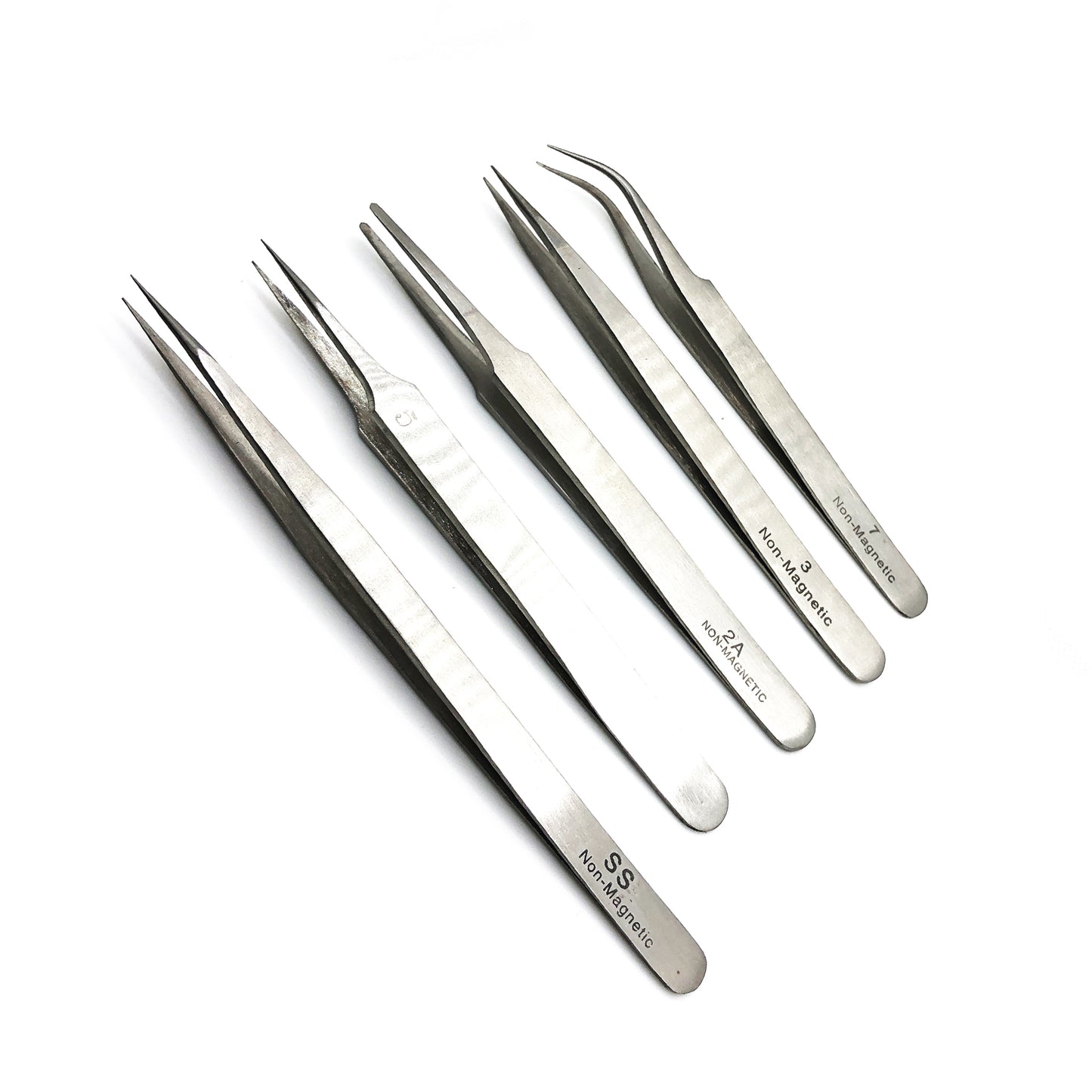 Set of 5 Pcs Tweezer Anti Magnetic Jewelry and Watch Tools - Universal Jewelers & Watch Tools Inc.