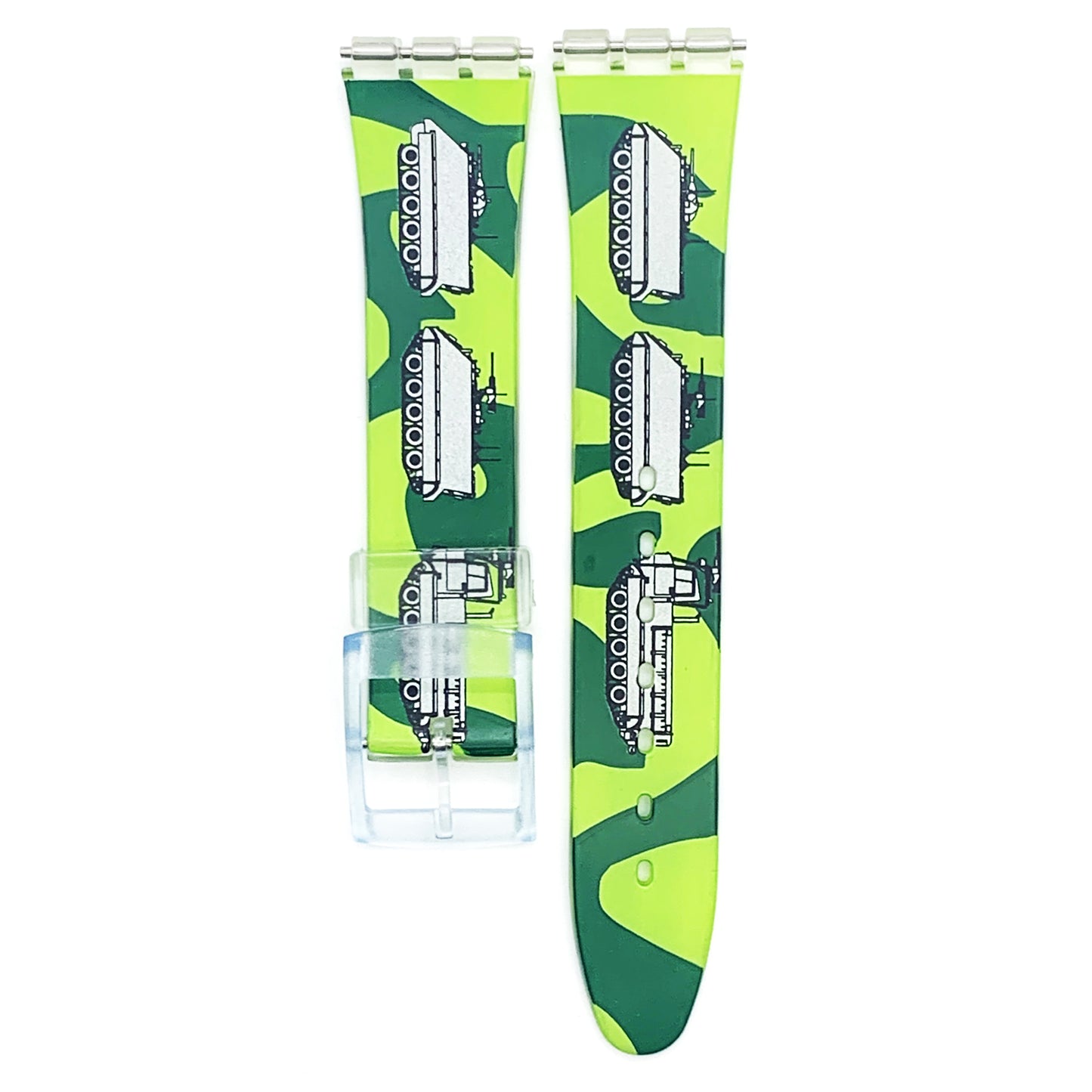 Swatch Watch Strap Replacement 17 MM PVC Multi - Color Modern Art Band - Universal Jewelers & Watch Tools Inc.