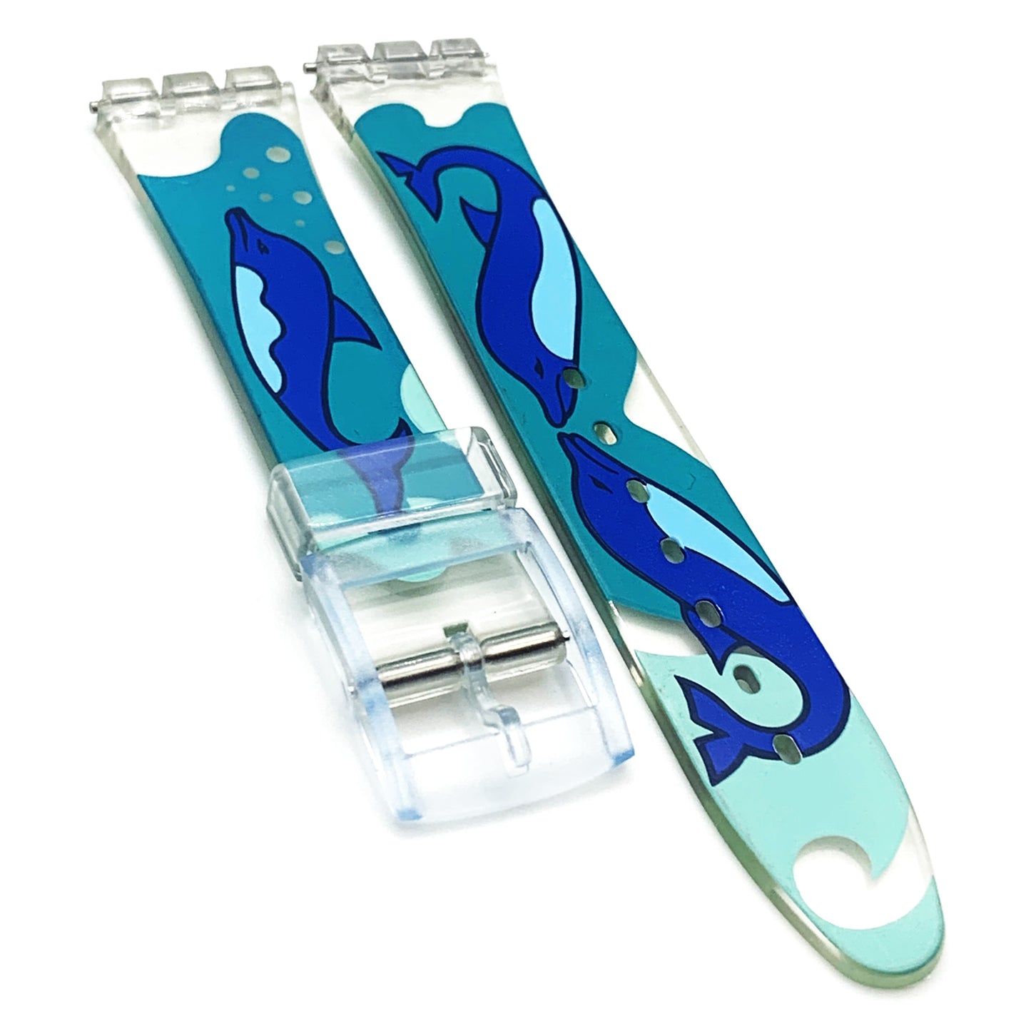 Swatch Watch Strap Replacement 17 MM PVC Multi - Color Modern Art Band - Universal Jewelers & Watch Tools Inc.