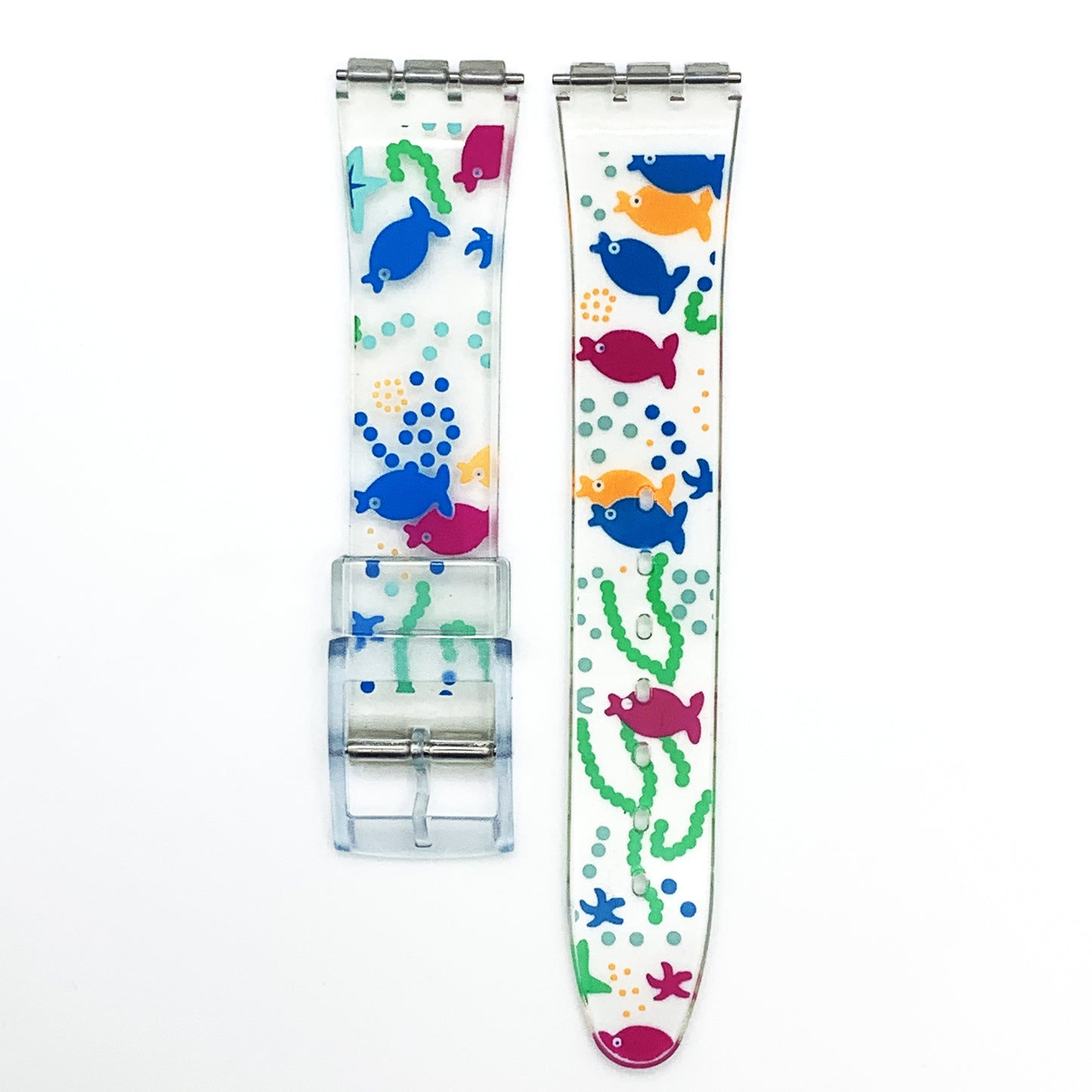 Swatch Watch Strap Replacement 17 MM PVC Multi - Color Modern Art Band - Universal Jewelers & Watch Tools Inc.