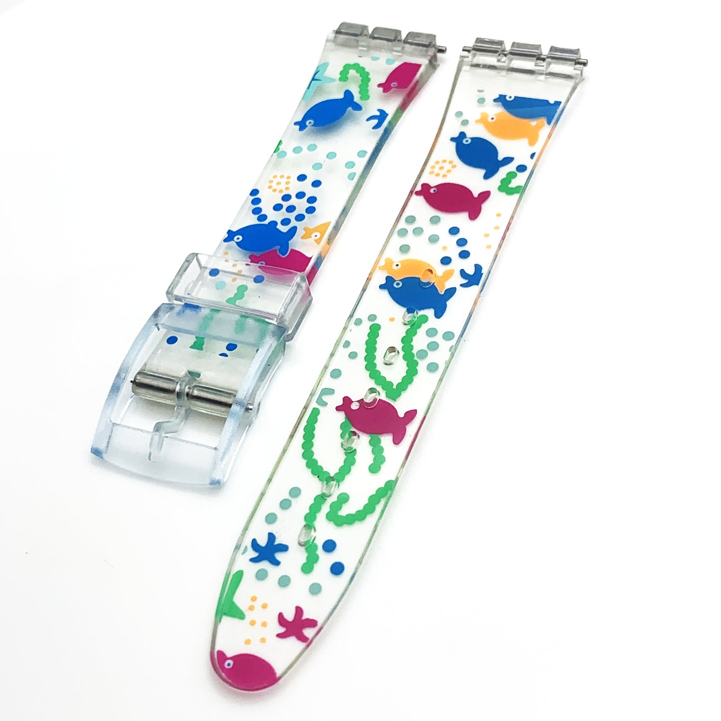Swatch Watch Strap Replacement 17 MM PVC Multi - Color Modern Art Band - Universal Jewelers & Watch Tools Inc.