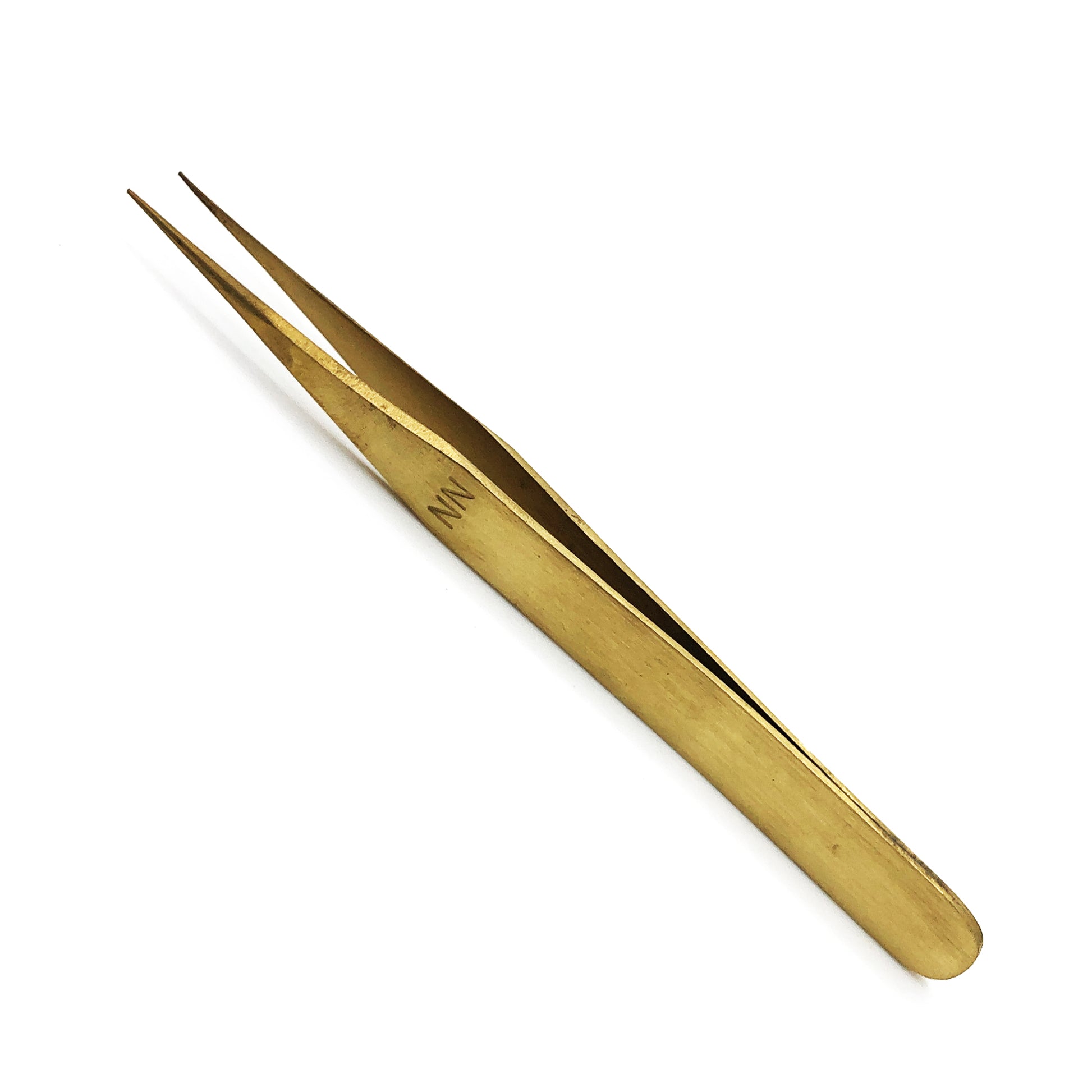 Tweezer Stainless Steel Antimagnetic Golden Nos NN - Universal Jewelers & Watch Tools Inc.