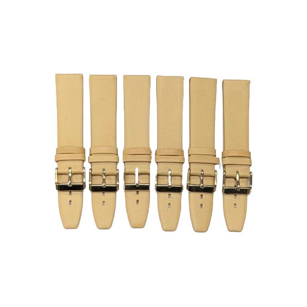 High Quality Watch Bands Flat Genuine Leather Plain 18 - 24mm - Universal Jewelers & Watch Tools Inc.