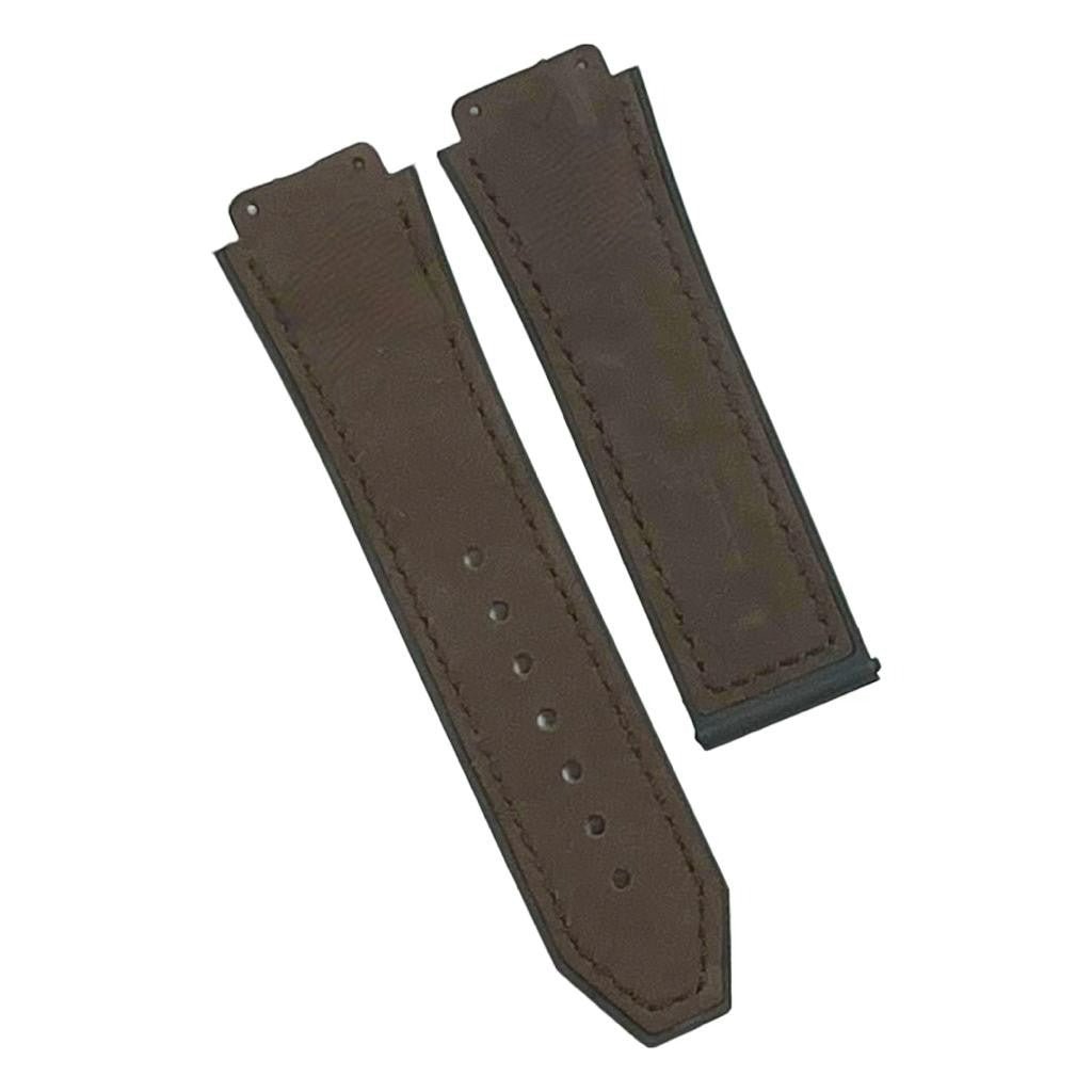 19X22MM MULTICOLORS PLAIN MATTE SUEDE LEATHER RUBBER WATCH BAND FITS FOR HUBLOT - Universal Jewelers & Watch Tools Inc.