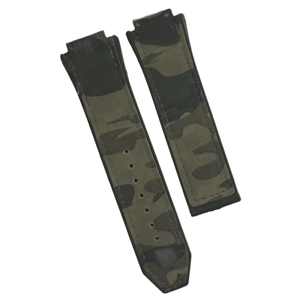 19X22MM MULTICOLORS PLAIN MATTE SUEDE LEATHER RUBBER WATCH BAND FITS FOR HUBLOT - Universal Jewelers & Watch Tools Inc.