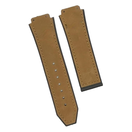 19X22MM MULTICOLORS PLAIN MATTE SUEDE LEATHER RUBBER WATCH BAND FITS FOR HUBLOT - Universal Jewelers & Watch Tools Inc.