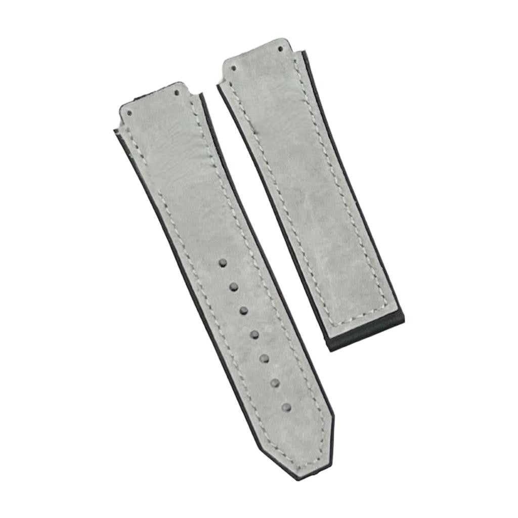 19X22MM MULTICOLORS PLAIN MATTE SUEDE LEATHER RUBBER WATCH BAND FITS FOR HUBLOT - Universal Jewelers & Watch Tools Inc.