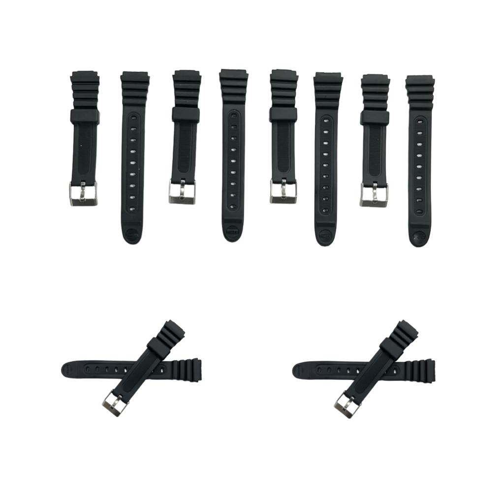 Fits Timex, Casio Water Resistant PVC Sport Watch Band 12MM - Universal Jewelers & Watch Tools Inc.
