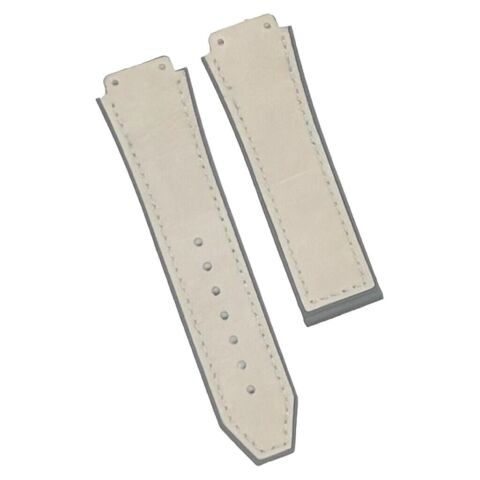 19X22MM MULTICOLORS PLAIN MATTE SUEDE LEATHER RUBBER WATCH BAND FITS FOR HUBLOT