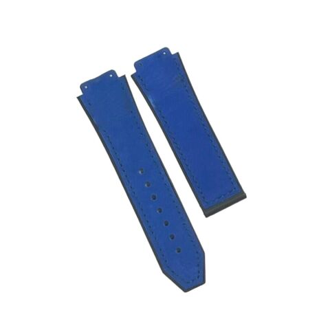 19X22MM MULTICOLORS PLAIN MATTE SUEDE LEATHER RUBBER WATCH BAND FITS FOR HUBLOT
