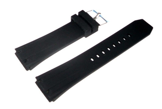 Special fitting 24mm Silicon Rubber Watch Band Black - Universal Jewelers & Watch Tools Inc.