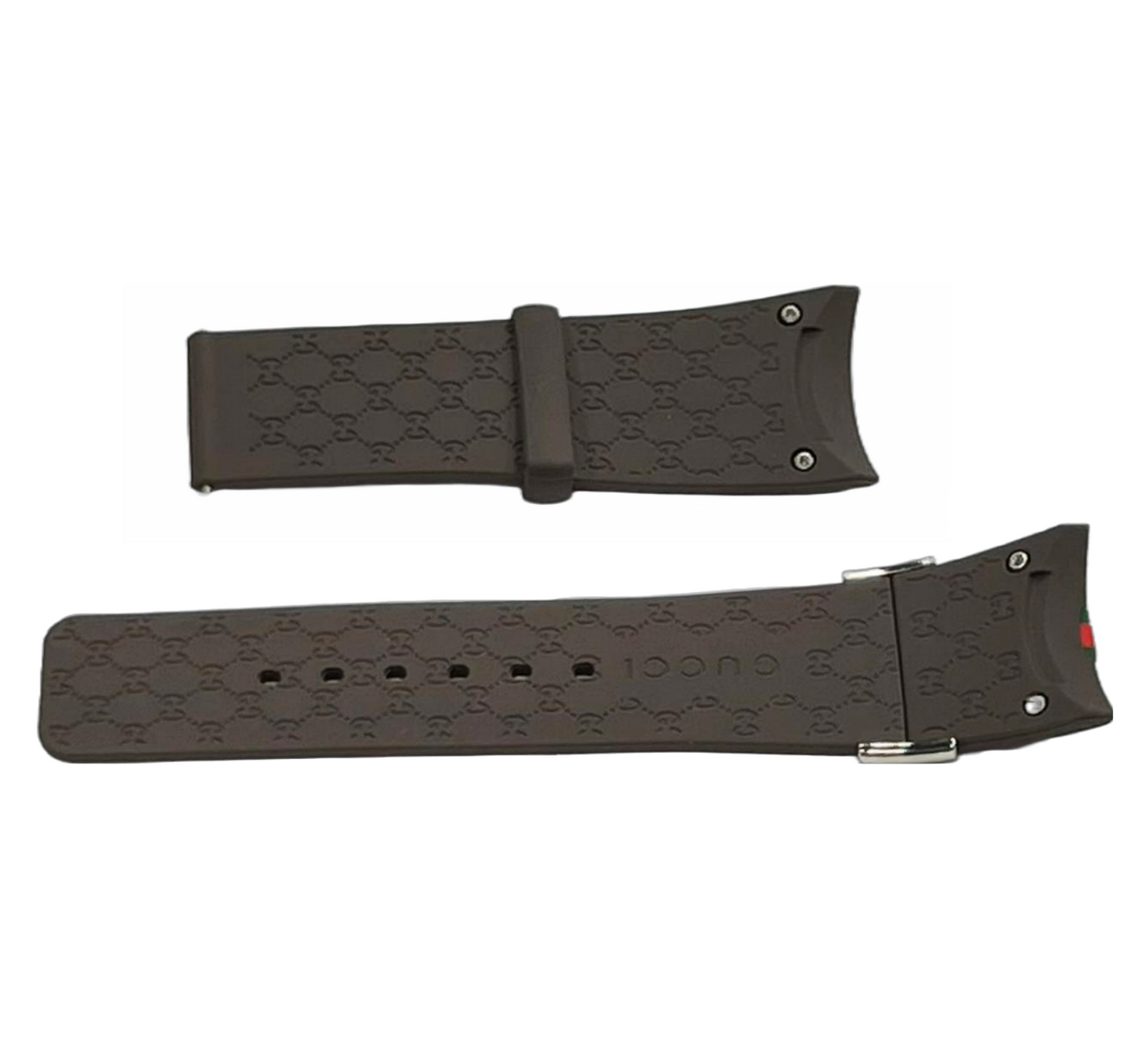 Replacement I-Gucci Rubber Multicolor Watch Band 26MM Special Edition YA114207 and others