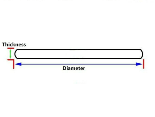 Round Flat Sapphire Watch Crystal 2.5mm Thick (Diameter 26.5mm to 40mm) - Universal Jewelers & Watch Tools Inc.