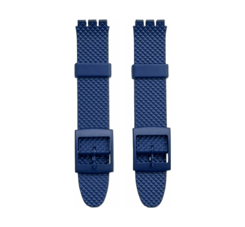 Swatch Replacement Plastic PVC Watch Band Diamond Textured without Pins 17mm - Universal Jewelers & Watch Tools Inc.