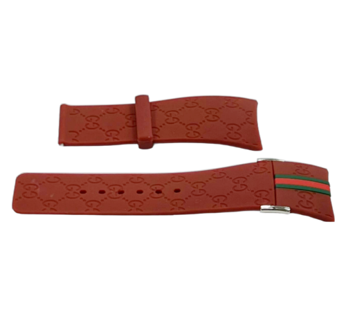Replacement I-Gucci Rubber Multicolor Watch Band 26MM Special Edition YA114207 and others