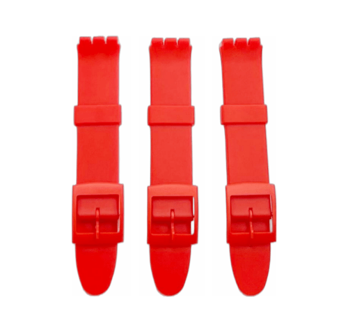 Swatch Replacement Plastic PVC Watch Band Flat without Pins 17mm - Universal Jewelers & Watch Tools Inc.