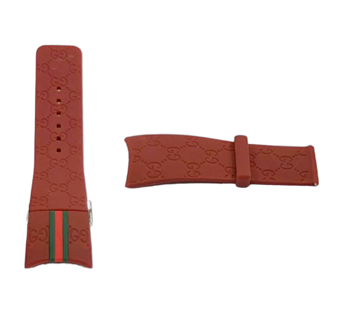 Replacement I-Gucci Rubber Multicolor Watch Band 26MM Special Edition YA114207 and others