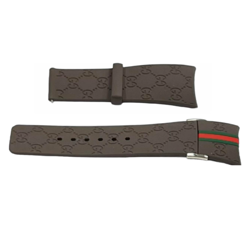 Replacement I-Gucci Rubber Multicolor Watch Band 26MM Special Edition YA114207 and others