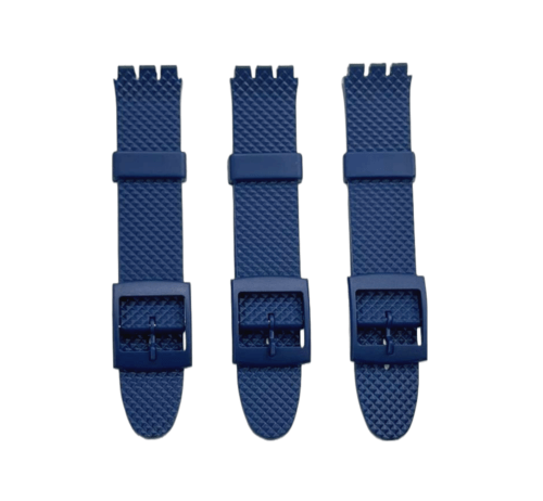 Swatch Replacement Plastic PVC Watch Band Diamond Textured without Pins 17mm - Universal Jewelers & Watch Tools Inc.