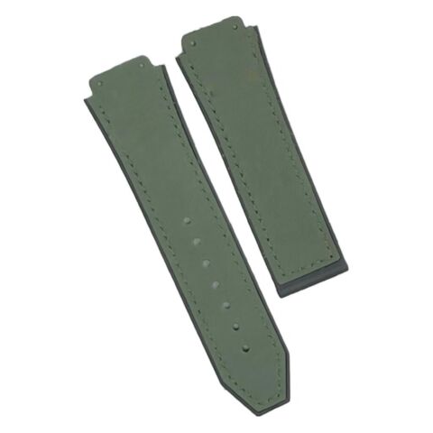 19X22MM MULTICOLORS PLAIN MATTE SUEDE LEATHER RUBBER WATCH BAND FITS FOR HUBLOT