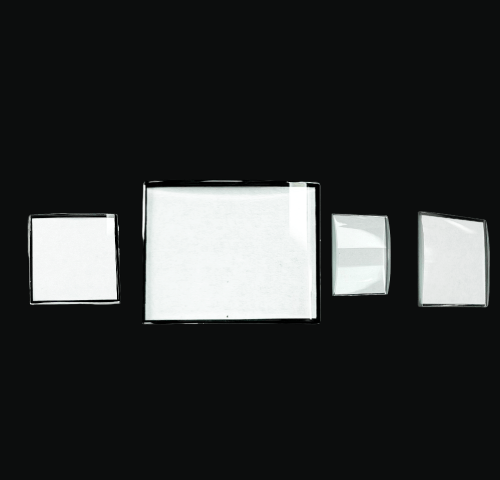 Watch Crystal Domed Flat Back Magnified Mineral Glass Crystal Blanks (Square & Rectangular with Black Trim) - Universal Jewelers & Watch Tools Inc.