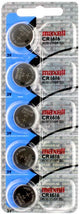 Maxell Japan - CR1616 Watch Batteries Single Pack of 5 Batteries