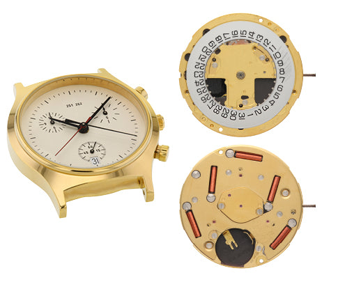 Brand New ETA 251.262 /251.264 DT 3 OR 4 OR 6 Horizontal or Suspended Watch Quartz Movement