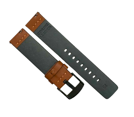 Load image into Gallery viewer, New Watch Band, Movado Style, TAN color, Plain Genuine Leather 20MM, with easy pin
