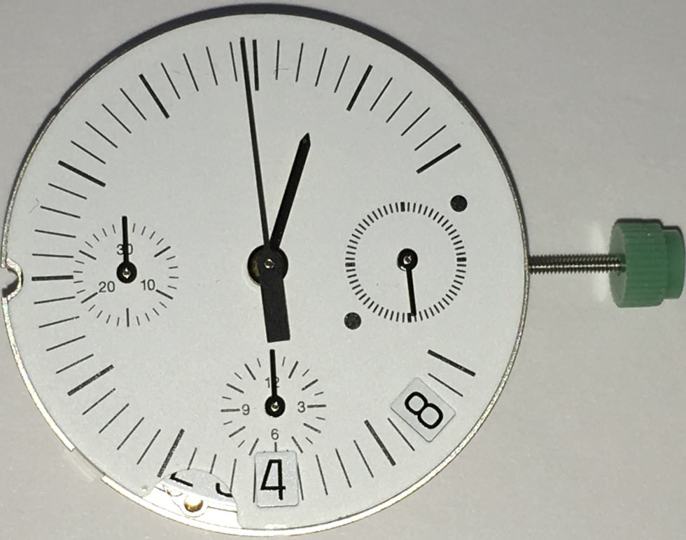 Genuine ETA 2894-A2 Chronograph Mechanical Watch Movement ,Swiss Made