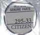 Citizen Watch Capacitor 295 3300, 621 Fit Eco Drive 8511A, 8512A 8515A, 8626A