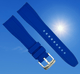 18 - 24mm Navy Blue Soft & Smooth Silicon Rubber Watch Band for High - End Watches - Universal Jewelers & Watch Tools Inc.
