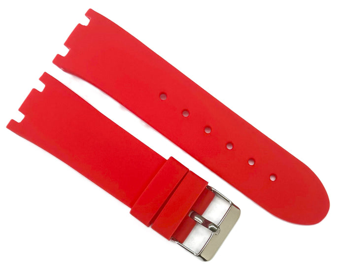 24mm Red Color Silicon Rubber Watch Band for JOE RODEO Master