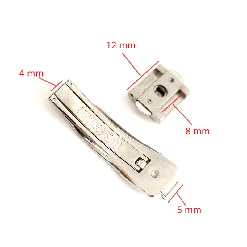 Load image into Gallery viewer, Stainless Steel Push Button Watch Clasp Buckle For Rado 12x5 mm
