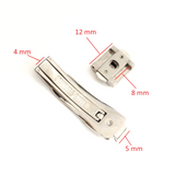 Stainless Steel Push Button Watch Clasp Buckle For Rado 12x5 mm