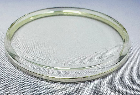 31.3mm Acrylic Crystal with Silver Tension Ring, SEIKO Style Flat Top