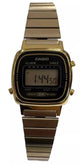 Casio Ladies Gold Digital Watch 3191 - LA670W Alarm Mini Dial Stainless Steel - Universal Jewelers & Watch Tools Inc.